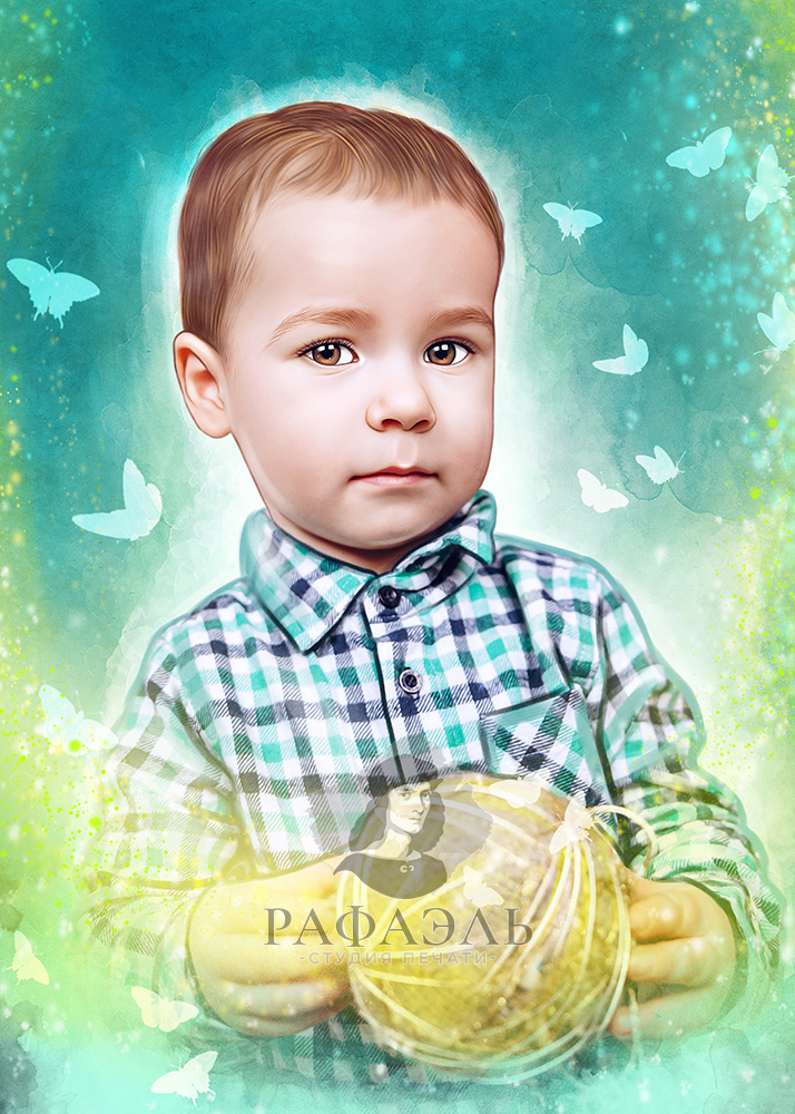 Детский портрет на холсте Санкт-Петербург