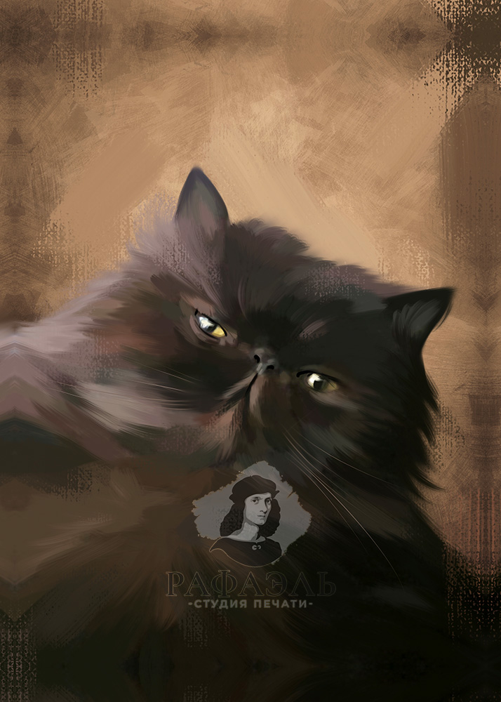 портрет-кошки-живопись